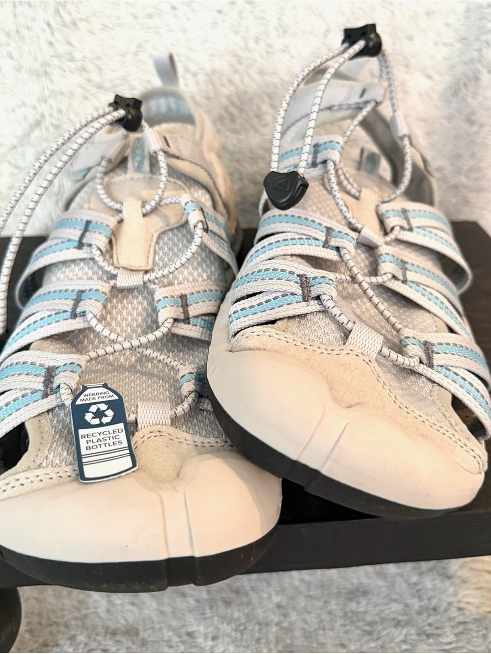 Keen Women’s Sandals in Light Gray and Light Blue